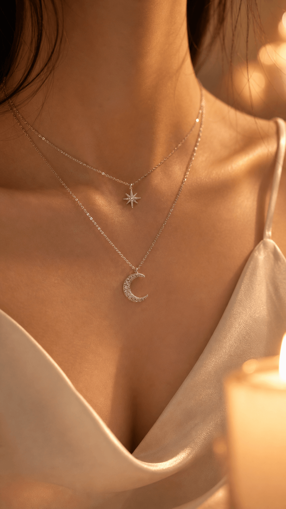 Astral Moon Layered Necklace