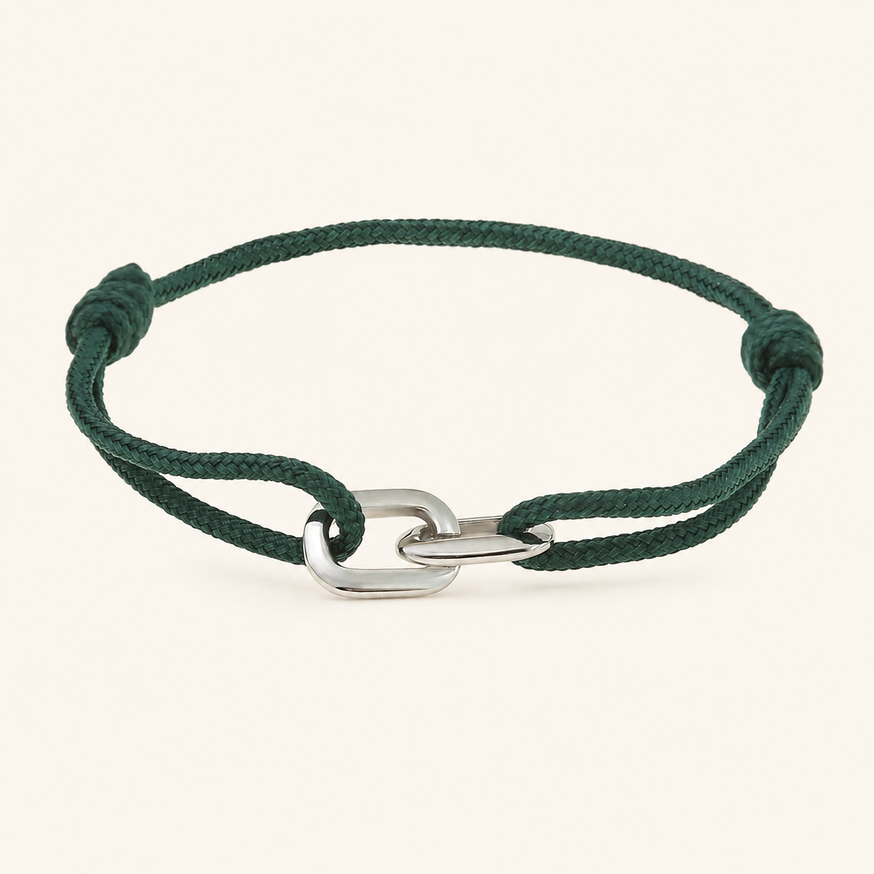 Atlas Cord Bracelet — Adjustable Minimalist Link Bracelet